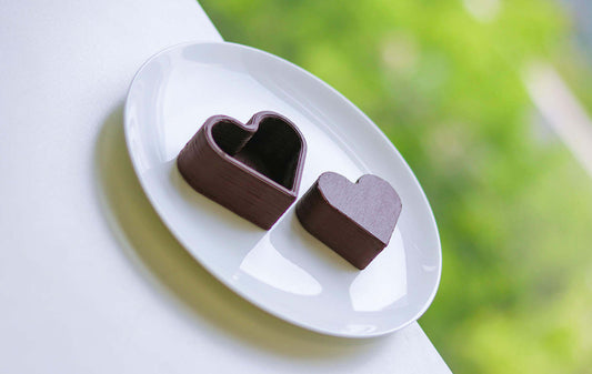3D Chocolate Printed Heart