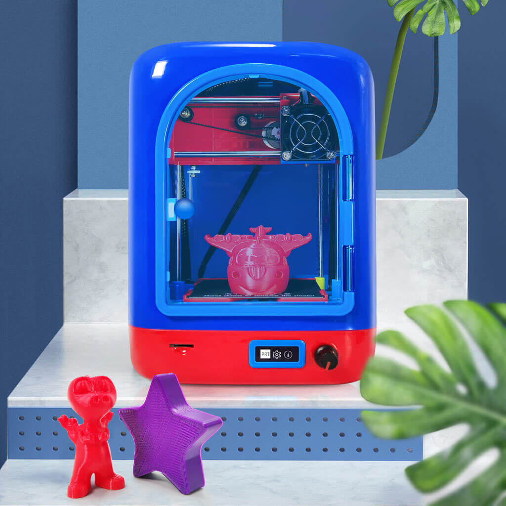 WIIBOOX Mini 3D Printer for Kids, Fully Assembled and Auto Leveling FDM 3-d Printer for Beginners