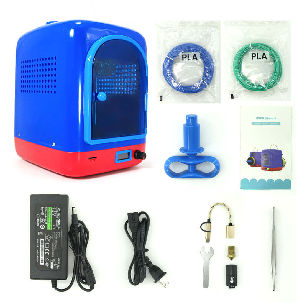 WIIBOOX Mini 3D Printer for Kids, Fully Assembled and Auto Leveling FDM 3-d Printer for Beginners